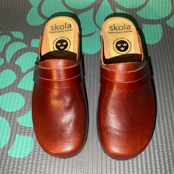 Skola Clogs Annika Organic Handmade 7.5 womens - Picture 3 of 7